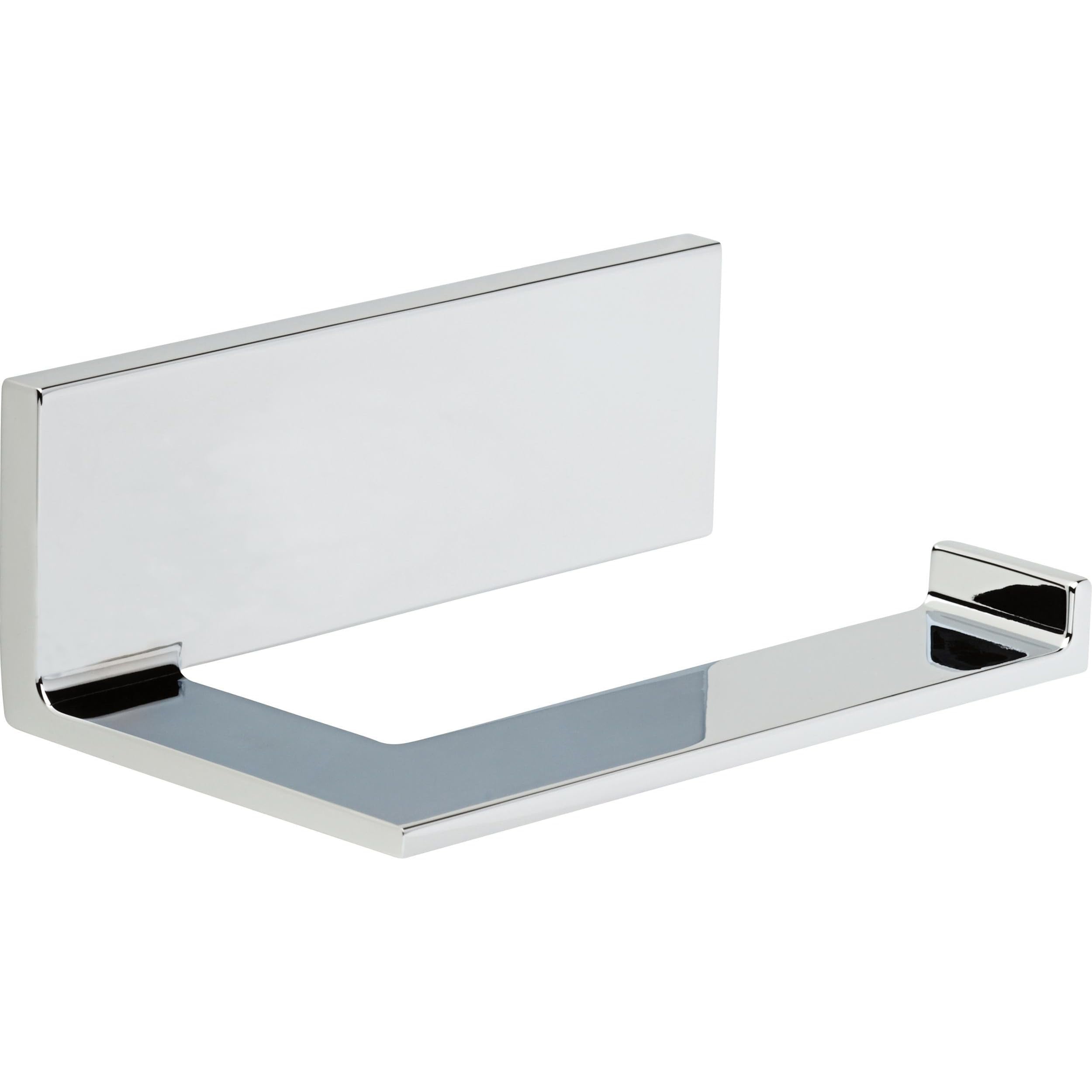 Vero Polished Chrome Modern Wall Mount Toilet Paper Holder