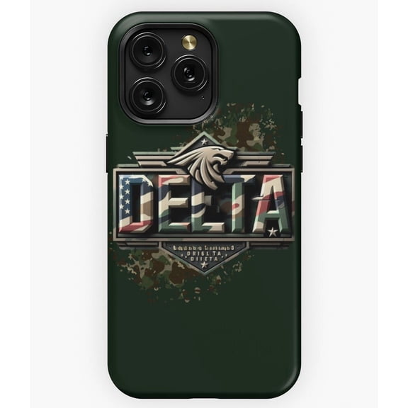 DELTA Bold Typography Minimalist Greek Letter A3812 Phone Case for iPhone 11 to 17 Pro Max