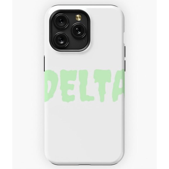 DELTA Creepy Mint Typography Graphic Design Art A3800 Phone Case for iPhone 11 to 17 Pro Max