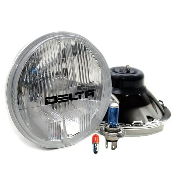 DELTA LIGHTS D.O.T. compliant 7" Xenon Headlights with Halogen City Lights (PAIR) | 01-1159-50XD
