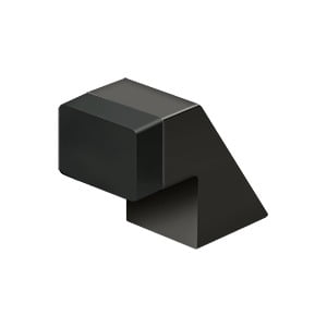 DELTANA Floor Door Bumper, Contemporary, Solid Brass Oil-Rubbed Bronze, 1-1/4"