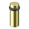 thumbnail image 1 of DELTANA Round Universal Floor Bumper 3", Solid Brass Unlacquered Brass, 1 of 2
