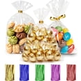 thumbnail image 1 of DELUXIS 200 Pack Cellophane Treat Bags, 6x10 Inch Clear Cookie Bag with Twist Ties, 2.5 Mils Thick & Sturdy Plastic Gift Bags for Party Favor, Baked Goods, Cookies, Candies, Chocolates, Popcorn, 1 of 6