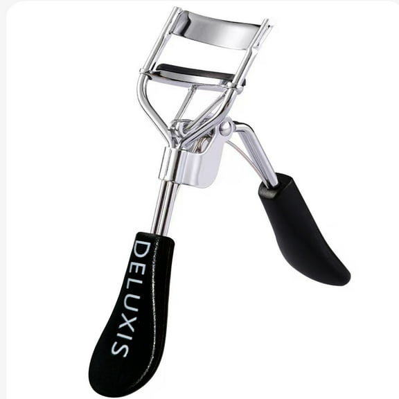 DELUXIS Black Eyelash Curler Stainless Steel, False Eyelashes Accessory, Fits All Eye Shapes for Lashes Curls