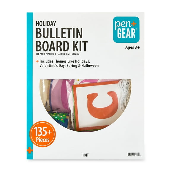 Pen+Gear Holiday Bulletin Board Decoration Kit, 135 Pieces, Classroom and Office Use