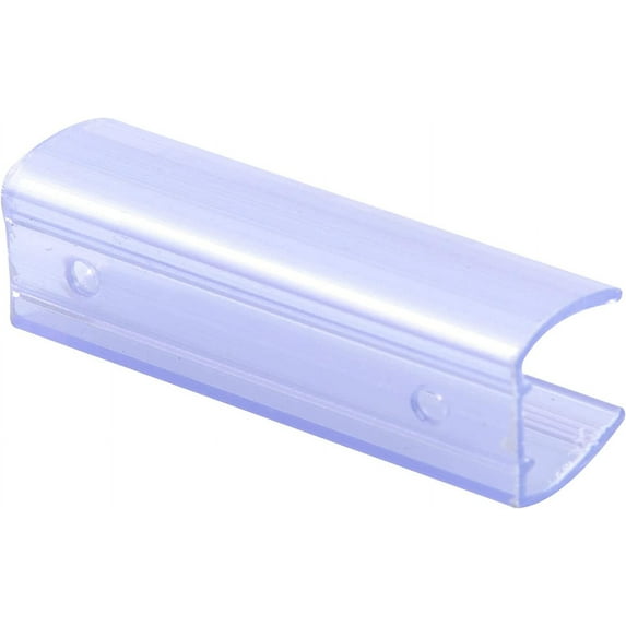 DELight 2" Plastic U Channel System 100PCS Clear PVC Universal LED Track Mounting Holder Accessories for 9/16" Neon Flex Strip Light Outdoor Indoor