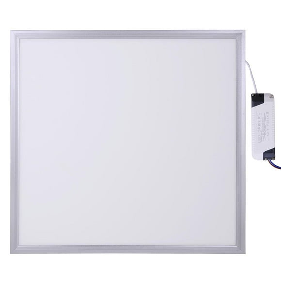 DELight 2x2 FT LED Flat Panel Drop Ceiling Light 6000-6500K Cool White 4300LM Edge Lit Fixture 48W Ultra-thin Recessed Daylight ROHS Certified