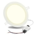 thumbnail image 1 of DELight 5 Inch LED Recessed Light Ultra-thin Ceiling Panel 3000-3500K Warm White Downlight 9W Eqv 75W Brightness ROHS Certified, 1 of 10