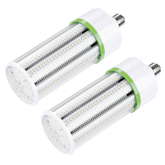 DELight 60W LED Corn Light Bulb 5000K Daylight White E26 Garage Factory Warehouse 2 Pack