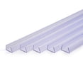 thumbnail image 1 of DELight 3.3" Plastic U Channel System DEL-M031M 5PCS for 11/16"W x 3/8"H RGB Rope Light Models DEL-D50R,DEL-D100R,DEL-D150R, 1 of 10