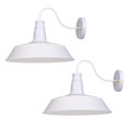 thumbnail image 1 of DELight Retro Vintage Industrial Wall Sconce Gooseneck Barn Light Metal Shade 2 Pack, 1 of 10