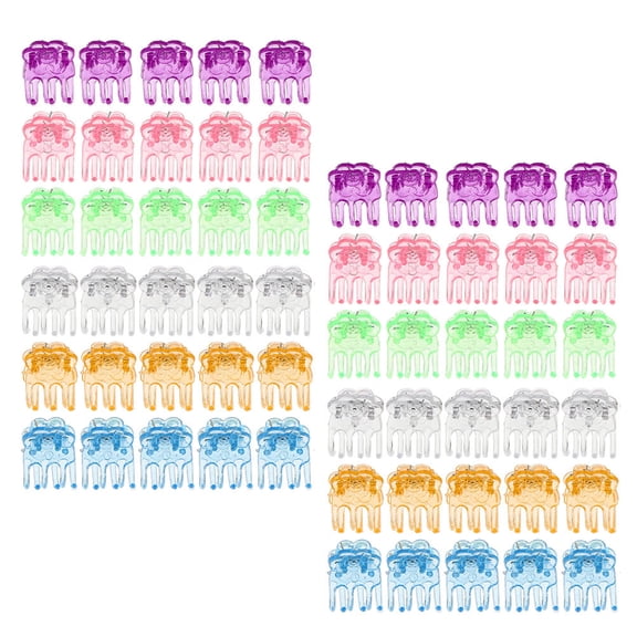 DEMACRIO Orchid Rhizome Clip Assorted Color 120Pcs 0.8x0.6x0.6in
