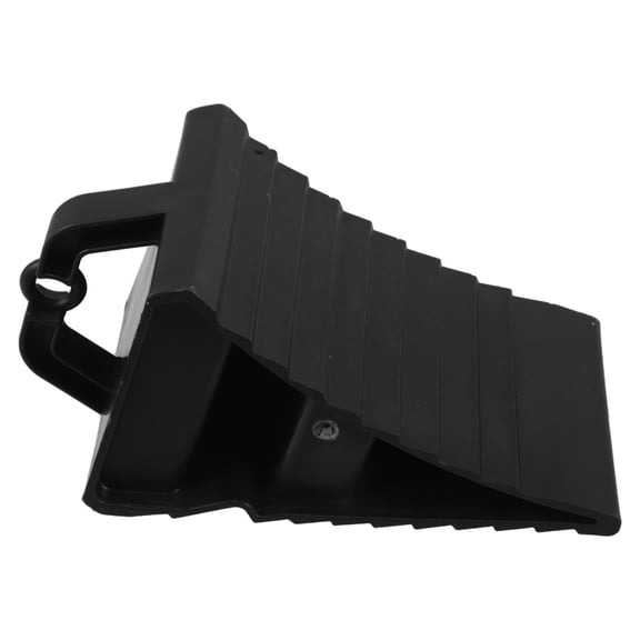 DEMACRIO 1Pack Black Plastic Triangle Wheel Chock for Preventing Sliding and Enhancing Parking Slopes