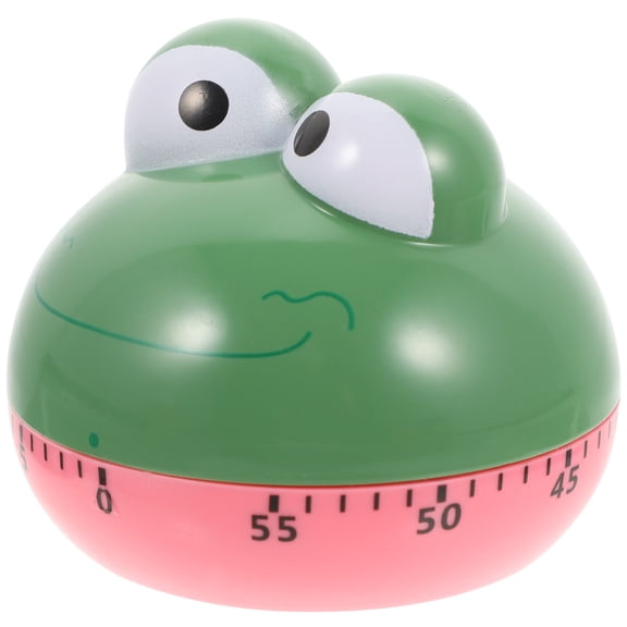 DEMACRIO 1Pack Mechanical Countdown Timer Cartoon Shaped Timer for Frying and Pancakes in Green