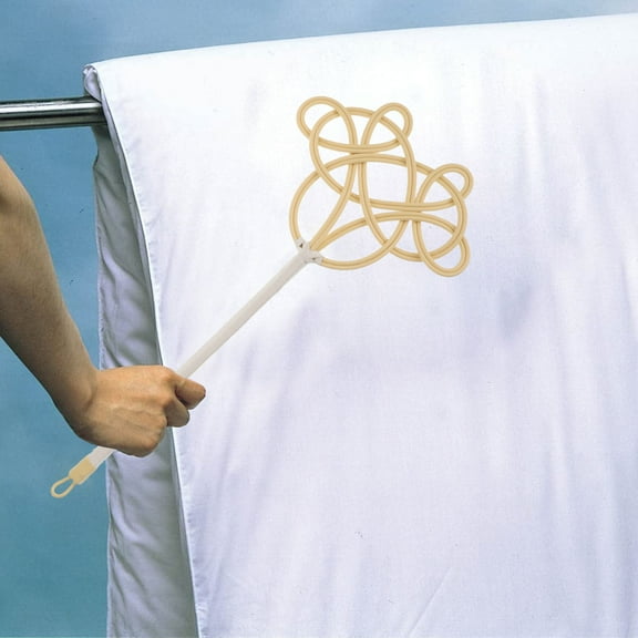 DEMACRIO 1Pack Practical Design Paddle Shape Long Handle Rug Duster for Mattress and Carpet Beating 24X10.6X1In