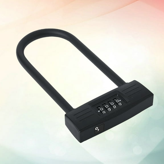 DEMACRIO 1Pack U-Shaped Coded Lock for Outdoor Use with Zinc Alloy and Adhesive