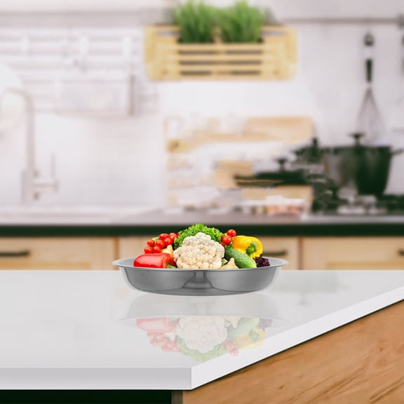 DEMACRIO 1Pcs Metal Plates For Food Presentation And Businesses