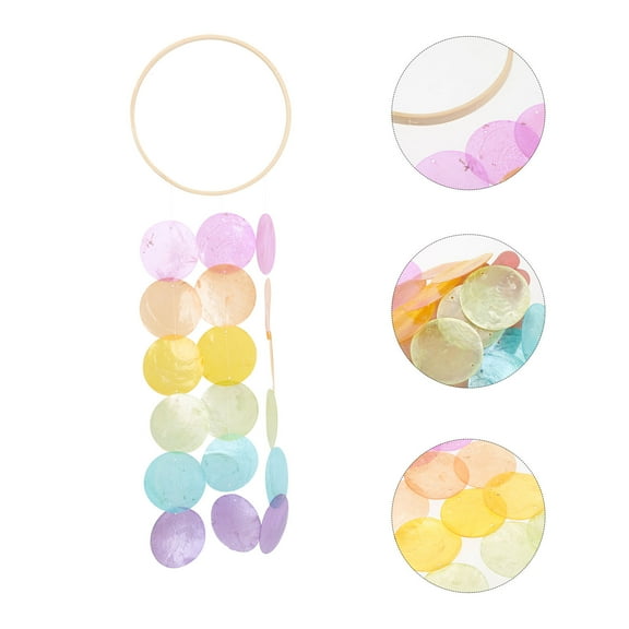 DEMACRIO 1Set Hanging Decor Wind Assorted Color Shell Decoration
