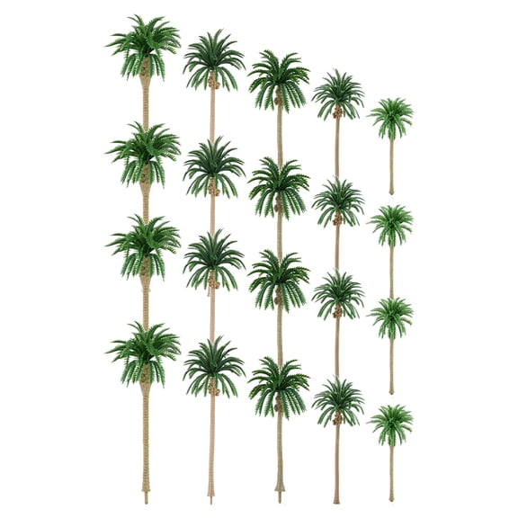 DEMACRIO 1Set of 30 Mini Coconut Trees for Miniature Garden and Fake Palm Decorations