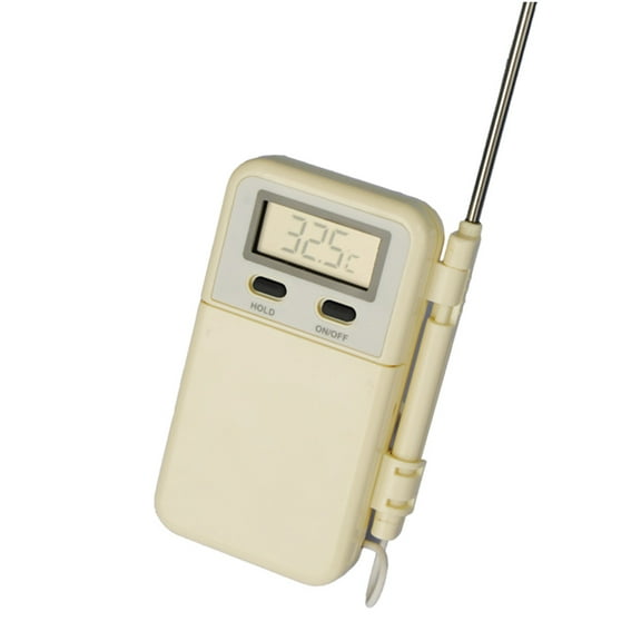 DEMACRIO 1pc High Precision Baking Probe Timer For Barbecue Temperature For Cooking Chicken Pork Fish No Battery Beige