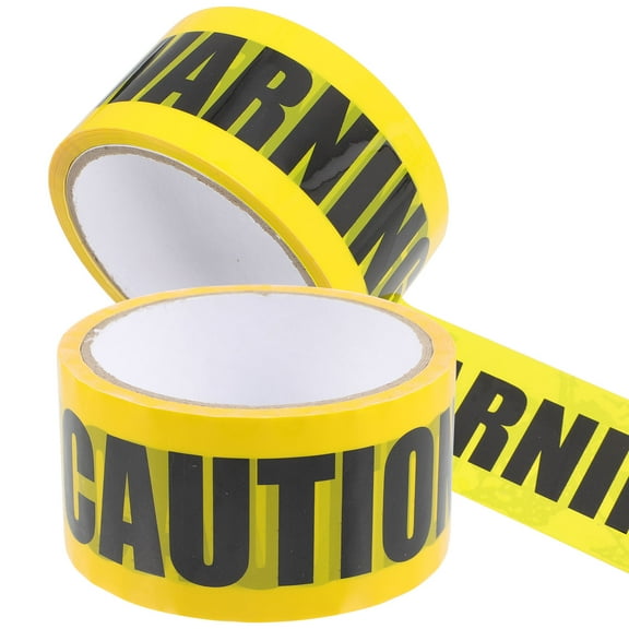 DEMACRIO 2 Rolls Caution Barricade Tape for Construction Sites and Faulty Machinery Handling 982.50X1.89X0.04in