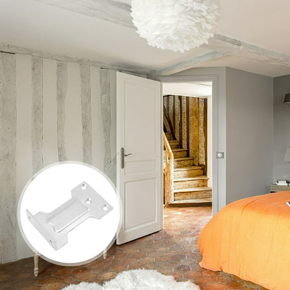 DEMACRIO 2Pcs Door Closer Parallel Plate for Home Use with Iron and Simple Form