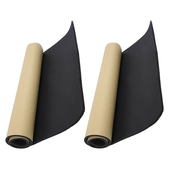 DEMACRIO 2pcs Heat Insulation Mat Black Rubber for Engine Protection