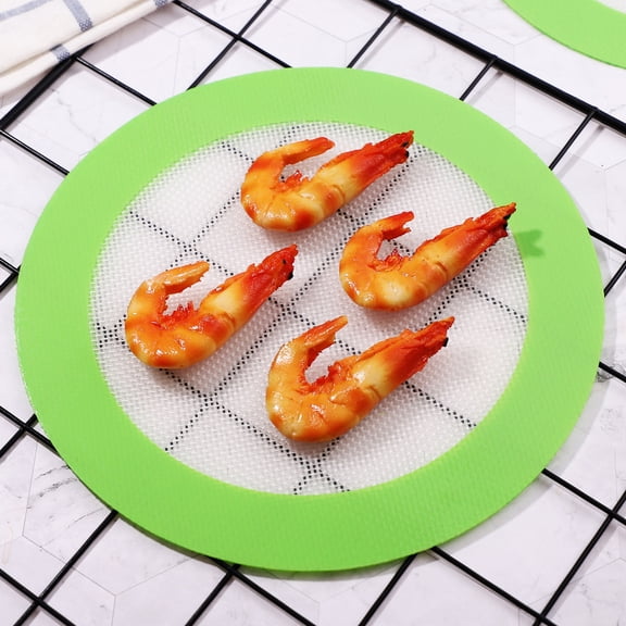 DEMACRIO 3Pcs Non Stick Sheet Mat For Restaurants 20Cm Green