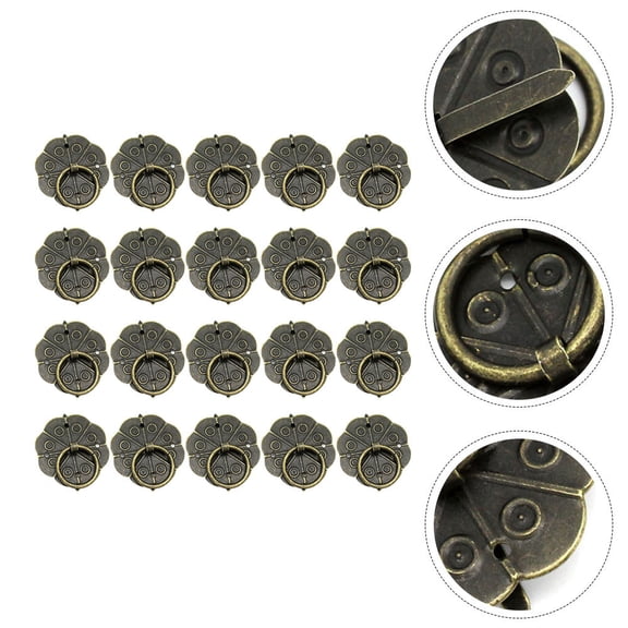 DEMACRIO 40Pcs Retro Handles Iron for Cabinet 1.18X0.75X0.20in