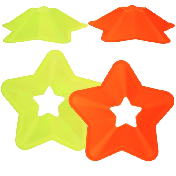 DEMACRIO 4-Pack Thick Wide Base Spot Markers for Football Training, PE Material, 6.88 x 1.96 x 1.96 Inches