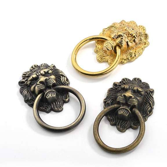 DEMACRIO 6Pcs Antique Style Knob Small Metal Drawer Pulls for Cabinet Repair 2.7x1.7in