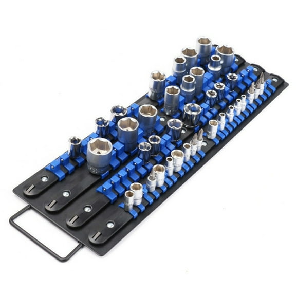 DEMACRIO 6Pcs Socket Trays Organizer for Tool Box Certified Iron and Plastic Material Assorted Color