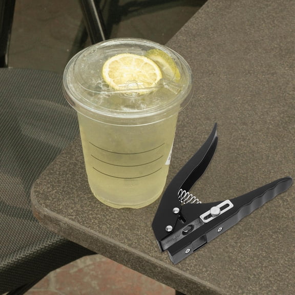 DEMACRIO Black 1Set Single Hole Punch Heavy Duty Tool For Catering Use And Storage