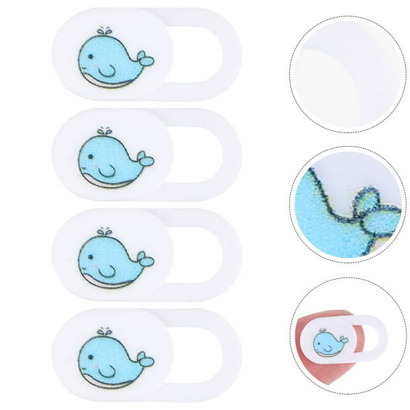 DEMACRIO Blue ABS Webcam Covers for Privacy Protection on Laptops and Tablets