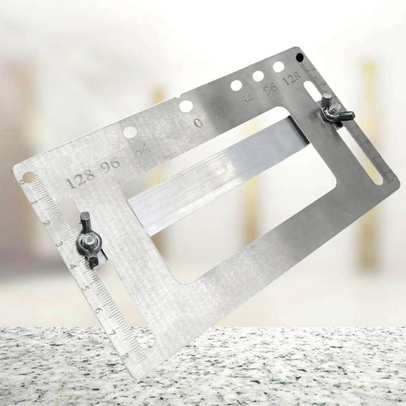 DEMACRIO Cabinet Making 1Pack Punch Locator with Woodworking Center Hole Locator Function Silver