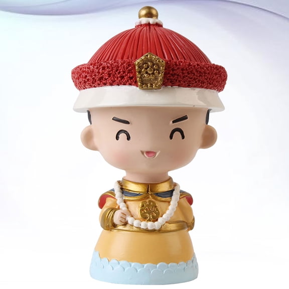 DEMACRIO Car Cake Decorations Emperor Figurine Resin Adornment Elegant Car Desk Decoration For Home Party (Set Of 1)
