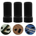 thumbnail image 1 of DEMACRIO Flute Interface Protection Cover 3 Sets Black Plastic Snug Fit for Music Practice Prevent Scratches 1.2x0.5in, 1 of 8