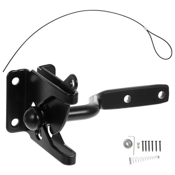 DEMACRIO Hook Latch Lock For Door Carbon Steel Black 1Set