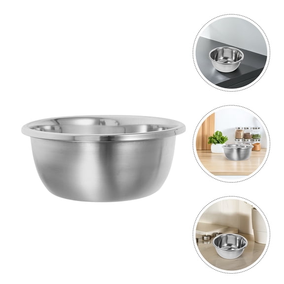 DEMACRIO Metal Cooking Bowls Stainless Steel Round Multi-Purpose Household 1Pack
