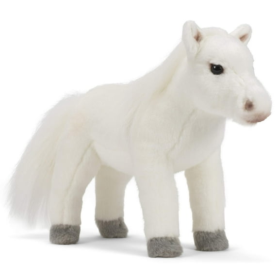 DEMDACO Arabian Horse Regal Classic White 10 inch Children's Soft Plush Stuffed Animal Toy