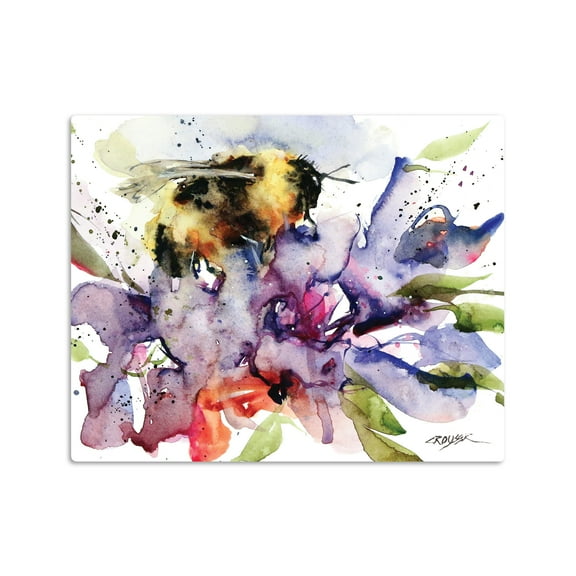 DEMDACO Bumblebee Yellow and Purple 120 Piece Paperboard Boxed Jigsaw Puzzle