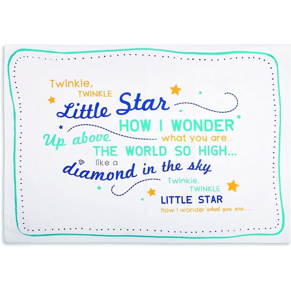 DEMDACO Children's Twinkle Little Star Pillowcase