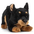 thumbnail image 1 of DEMDACO Doberman Pinscher Dog Black and Tan 10 inch Children's Soft Plush Stuffed Animal Toy, 1 of 7