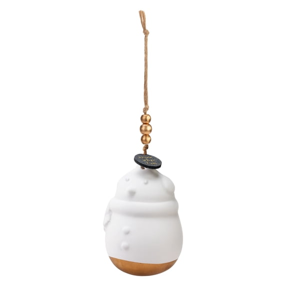 DEMDACO Snowman White 2 x 3 Inch Fragrance Oil Diffuser Hanging Christmas Ornament 2 PC Set