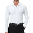 thumbnail image 1 of Youclos Long Sleeve 4-Way Stretch Dress Shirts for Men Button Down Shirt Muscle Fit, 1 of 8