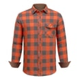 thumbnail image 1 of Youclos Long Sleeve Plaid Flannel Buffalo Shirt for Men Casual Button Down Shirts, 1 of 1