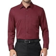 thumbnail image 1 of DEMEANOR Men's Long Sleeve Dress Shirts Slim Fit Wrinkle Free Button Down Shirts, 1 of 6