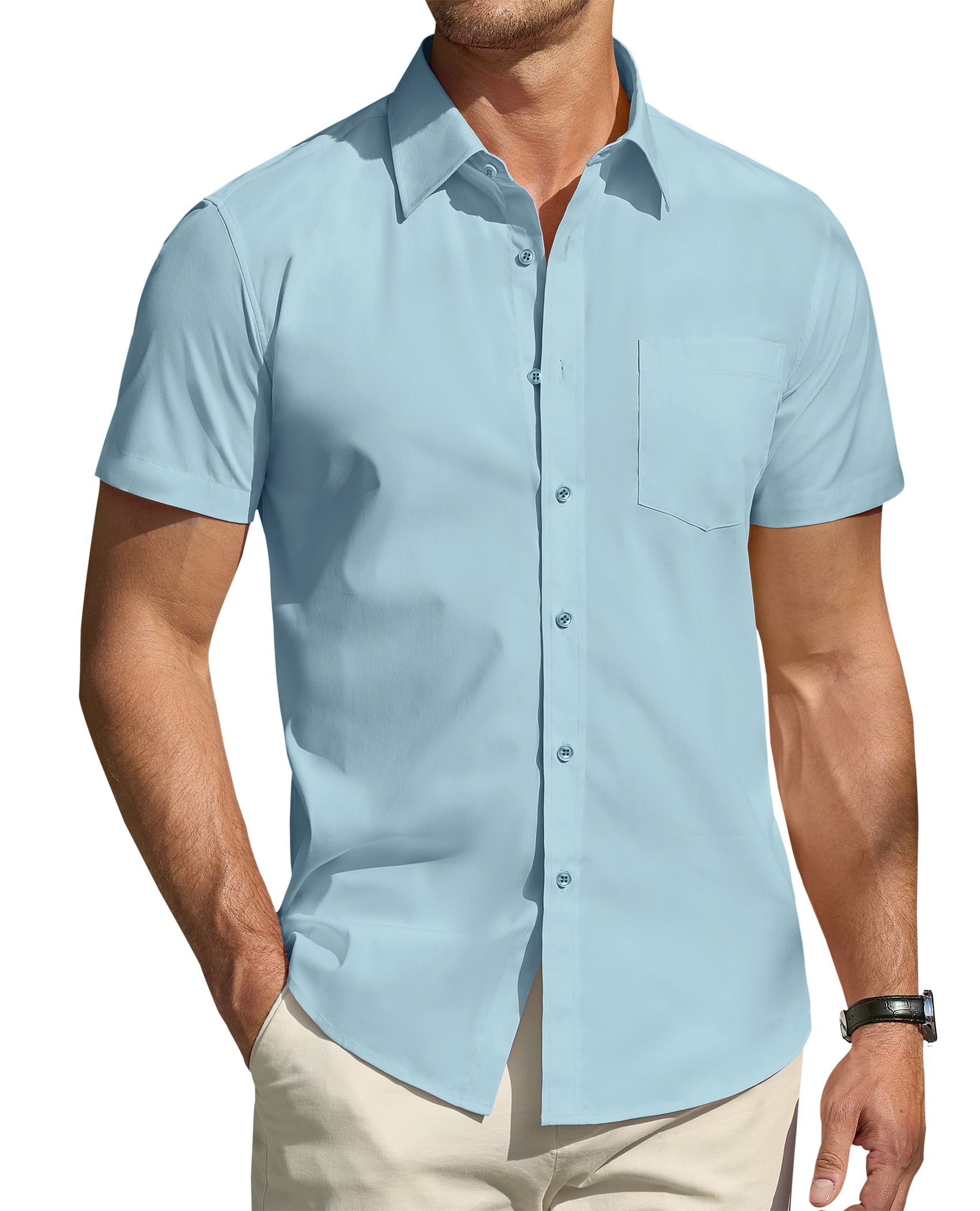 Men's Down Short Sleeve Shirt