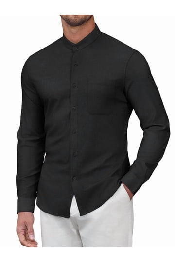 walmart slim fit dress shirts Slim Fit Dress Shirts for Men Long Sleeve Casual Button Down Shirts Wrinkle Free Dress Shirts Business Dress Shirts Men's Cotton Work Shirts