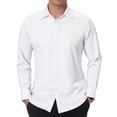 thumbnail image 1 of Youclos Mens Long Sleeve Stain Resistant Dress Shirts Slim Fit Button Down Shirt, 1 of 6